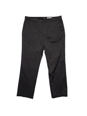 Greg Norman 38x30 Performance Black Dress Pants Golf Office Act. (38x29.50)